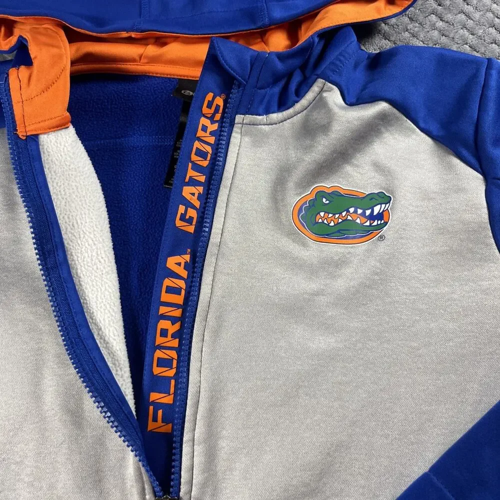 Florida Gator Boys Large Zip Hoodie Sweatshirt Coat Jacket NCAA SEC Football
